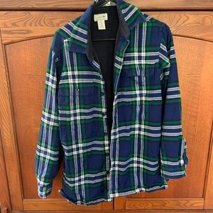 LL. Bean Fleece Lined Flannel